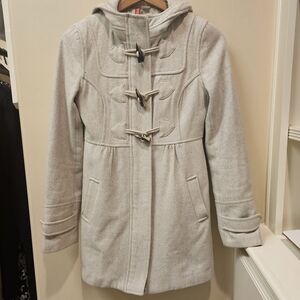 Divided by‎ H&M Womens Peacoat with Hood, Zipper and Toggles detail Size 2